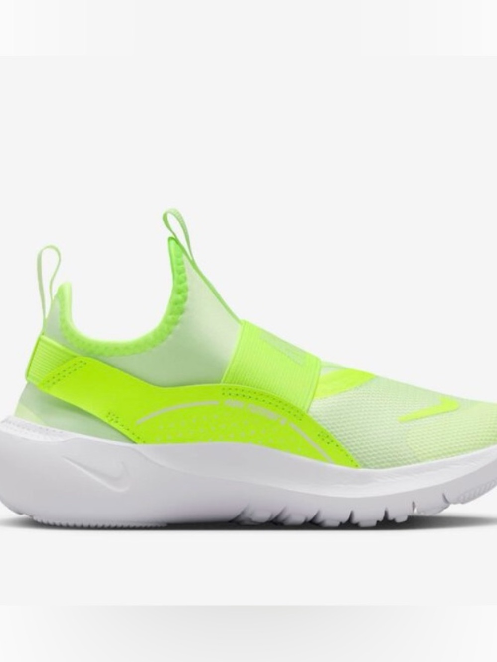 Nike Kids Preschool Unisex Volt Green White Flex Runner Shoes Size 11C